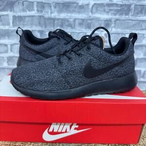 Nike Roshe Run Print Anthracite Black 599432-017 Womens Size 6 New
